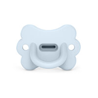 Suzeta fiziologica din silicon SX Pro Colour Essence, Butterfly Blue, 0-6 luni, Suavinex