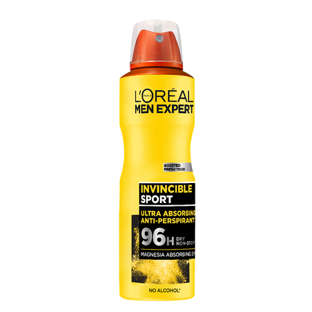 Antiperspirant spray pentru barbati Men Expert, Invincible Sport, 150 ml, Loreal Paris 792889