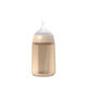 Biberon din silicon cu tetina SX PRo Soft debit mediu Colour Essence, Beige, 3 luni+, 240 ml, Suavinex 786359