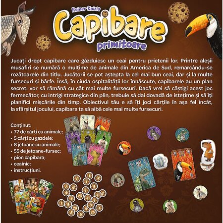 Joc de societate Capibare Primitoare in Limba Romana, Trefl 786376