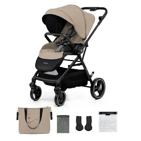 Carucior sport Yoxi, Sand Beige, 0-4 ani, Kinderkraft 786369