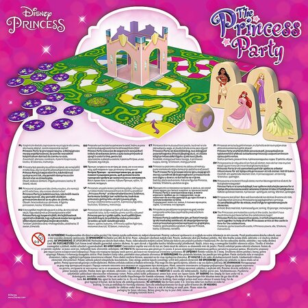 Joc de societate Petrecerea Printeselor Disney Princess, 3 ani+, Trefl 786392