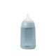 Biberon din silicon cu tetina SX PRo Soft debit mediu Colour Essence, Albastru, 3 luni+, 240 ml, Suavinex 786407