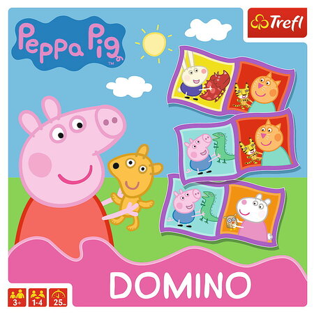 Joc Domino Peppa Pig, 3+ ani, Trefl 786416