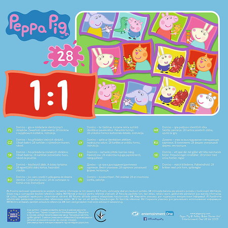 Joc Domino Peppa Pig, 3+ ani, Trefl 786414