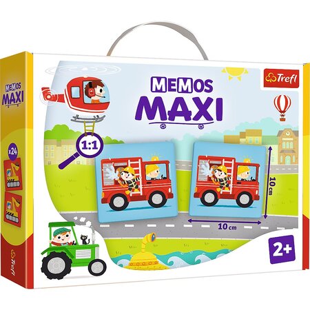 Joc cu vehicule Memos Maxi, 2 ani+, Trefl