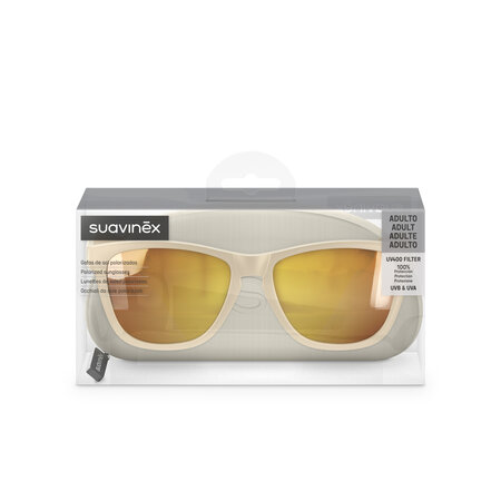 Ochelari de soare cu lentile polarizate pentru adulti, Beige, Suavinex 786459