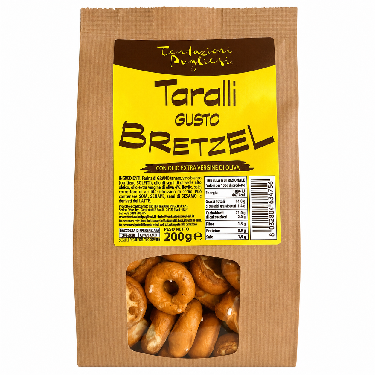 Covrigei Taralli Bretzel, 200 g, Tentazioni Pugliesi