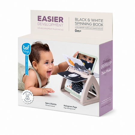 Jucarie Carte care se roteste, Black & White, 0 luni+, Taf Toys 786639