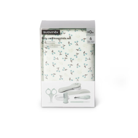 Set de ingrijire pentru bebelusi Birdies, Verde, 0 luni+, Suavinex 786604