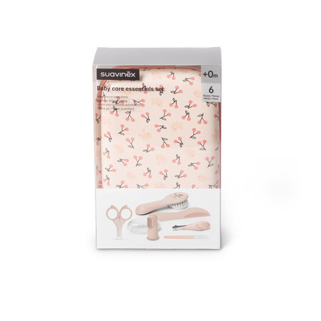 Set de ingrijire pentru bebelusi Birdies, Roz, 0 luni+, Suavinex 786619