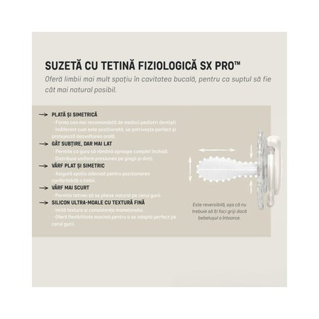 Suzeta fiziologica Sx Pro Mini Birdies, Vanilie, 0-2 luni, 2 buc, Suavinex 786676