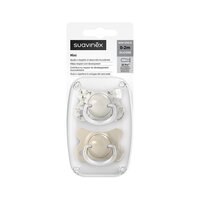Suzeta fiziologica Sx Pro Mini Birdies, Vanilie, 0-2 luni, 2 buc, Suavinex