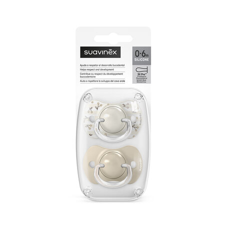 Suzweta fiziologica SX Pro Birdies, Vanilie, 0-6 luni, 2 buc, Suavinex