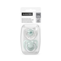 Suzeta anatomica SX Pro, Menta, 0-6 luni, 2 buc, Suavinex