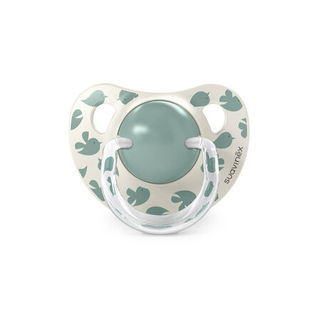 Suzeta anatomica SX Pro Birdies, Menta, 6-18 luni, 2 buc, Suavinex 786808