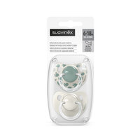 Suzeta anatomica SX Pro Birdies, Menta, 6-18 luni, 2 buc, Suavinex