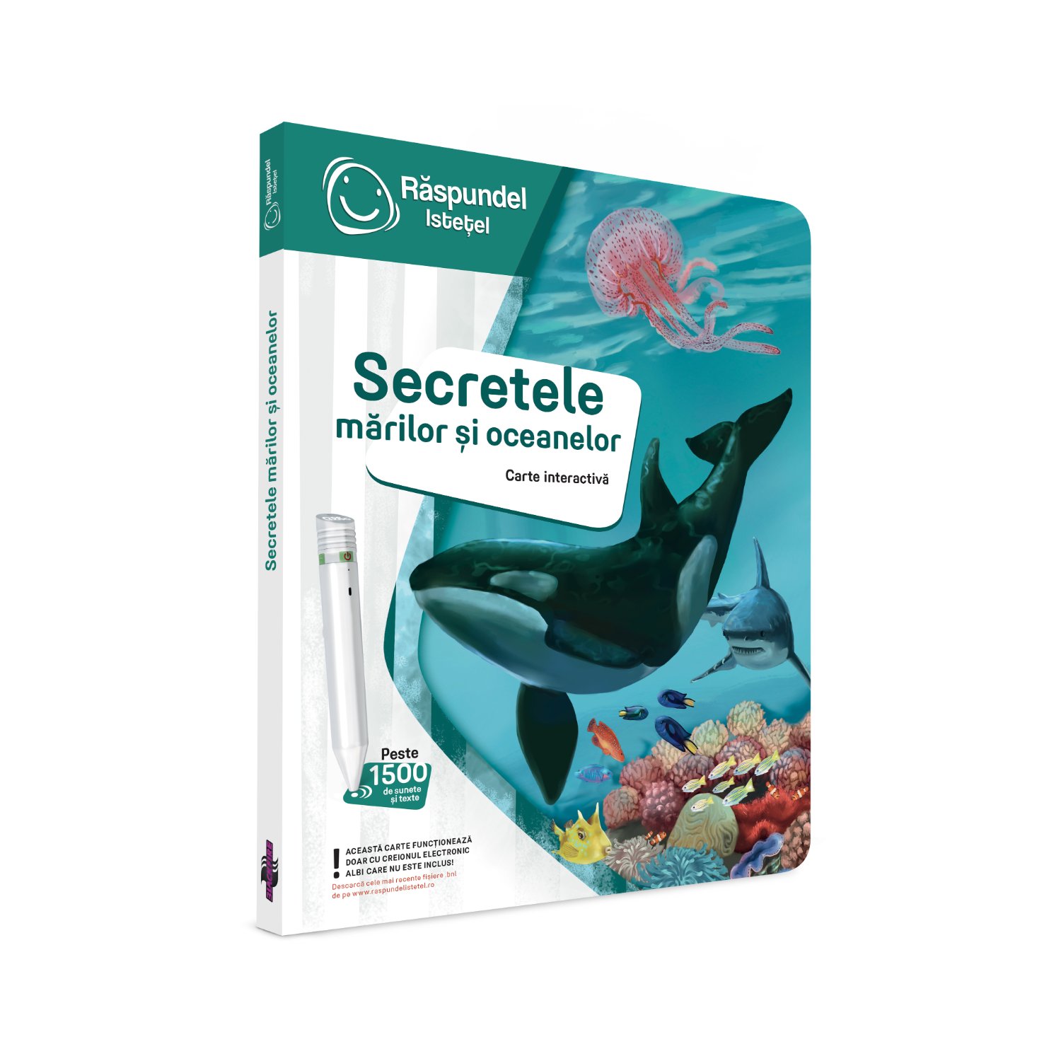 Carte interactiva, Secretele Marilor si Oceanelor, 6 ani+, Raspundel Istetel