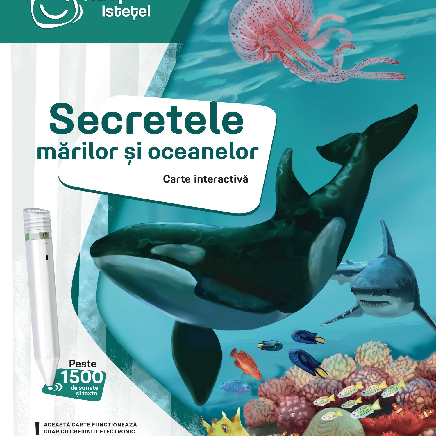 Carte interactiva, Secretele Marilor si Oceanelor, 6 ani+, Raspundel Istetel