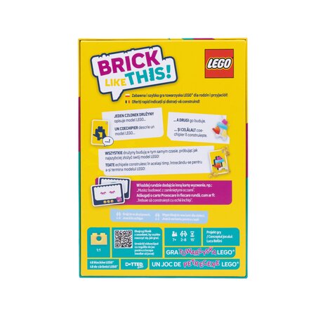 Joc in limba romana Brick Like This!, +7 ani, 48 piese, Lego 786907