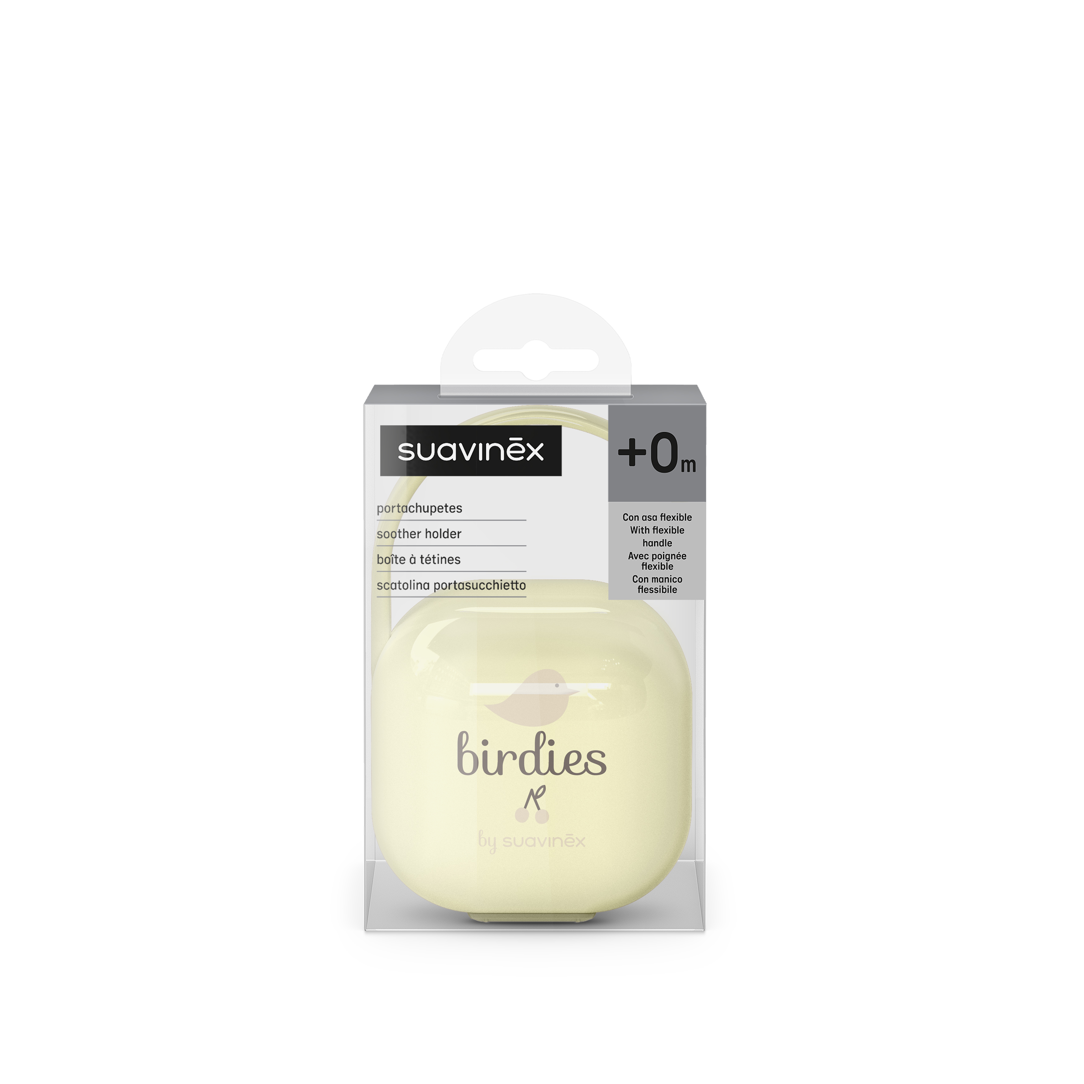 Cutie pentru suzete Birdies, Vanilie, 0 luni+, Suavinex
