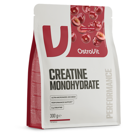 Creatina monohidrata, Cherry, 300 g, Ostrovit