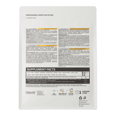 Creatina monohidrata, Mango, 500 g, Ostrovit 787050