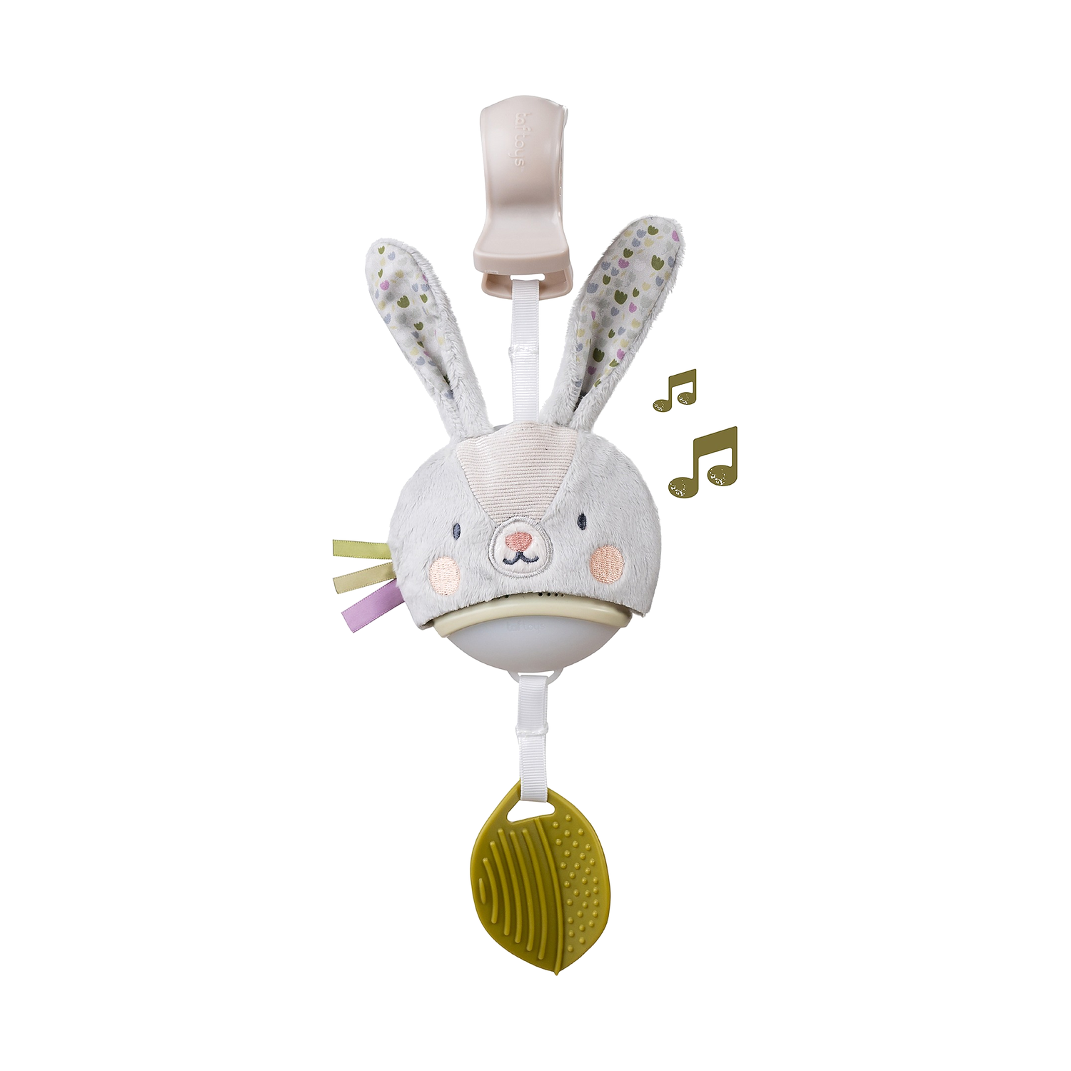 Jucarie muzicala pentru landou sau carucior, Bunny, 0 luni+, Taf Toys