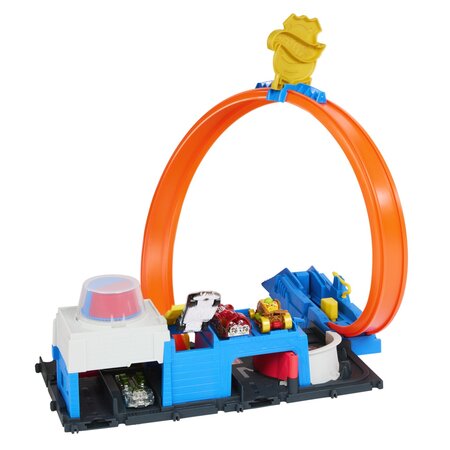 Set de joaca Super Statie de Politie, 4 ani+, Hot Wheels City 787063