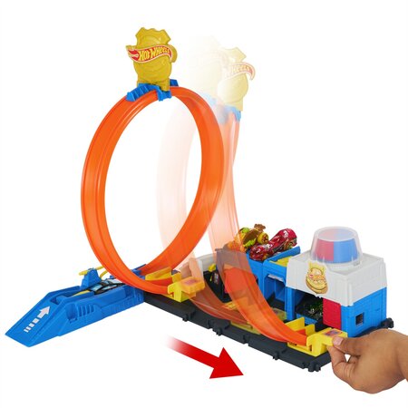 Set de joaca Super Statie de Politie, 4 ani+, Hot Wheels City 787062