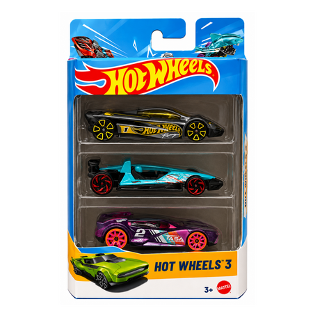 Set 3 masini, Diverse Modele, 3 ani+, Hot Wheels 787679