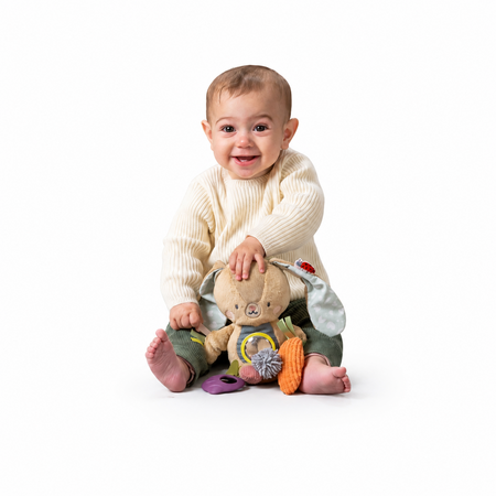 Jucarie cu inel gingival, Jenny the Rabbit, 0 luni+, Taf Toys 787165
