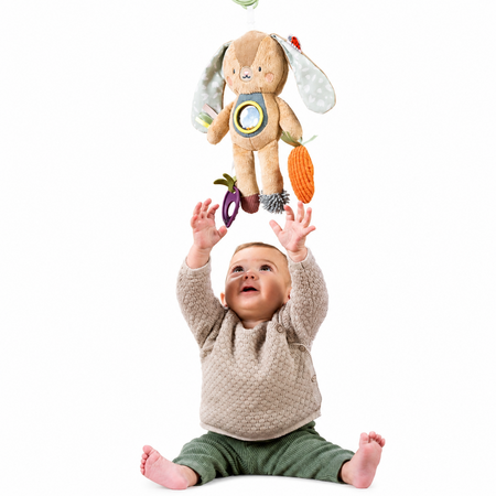 Jucarie cu inel gingival, Jenny the Rabbit, 0 luni+, Taf Toys 787172