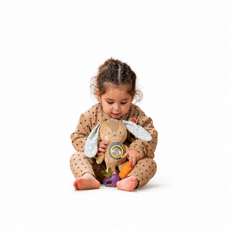 Jucarie cu inel gingival, Jenny the Rabbit, 0 luni+, Taf Toys 787169