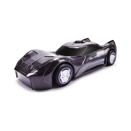 Masinuta Light Black Panther cu sunet si lumini, 1:32, 3 ani+, Jada Marvel 787108