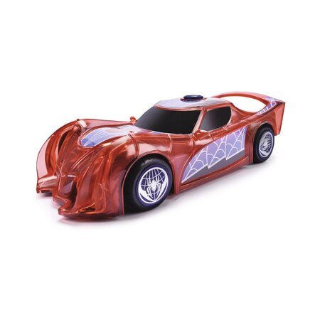 Masinuta Light Hero cu sunete si lumini, 1:32, Spider-Man, 3 ani+, Jada Marvel 787125