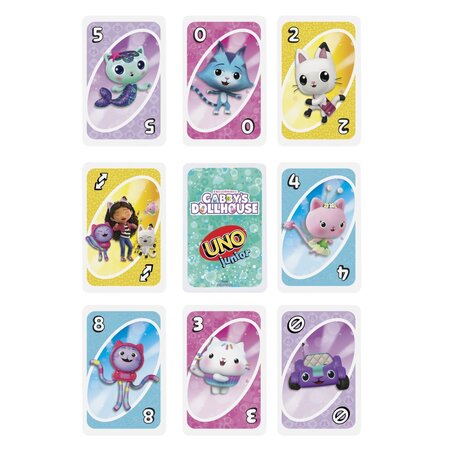 Joc de carti distractiv, Gabby's Dollhouse, 3 ani+, Uno Junior 787177