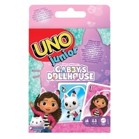 Joc de carti distractiv, Gabby's Dollhouse, 3 ani+, Uno Junior