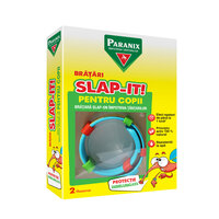 Bratara impotriva tantarilor pentru copii Slap-it, 3 ani+, 2 rezerve, Paranix