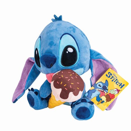 Jucarie de plus Stitch cu inghetata, 25 cm, 0 luni+, Disney 787197