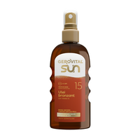 Ulei de corp bronzant Sun, SPF 15, 150 ml, Gerovital
