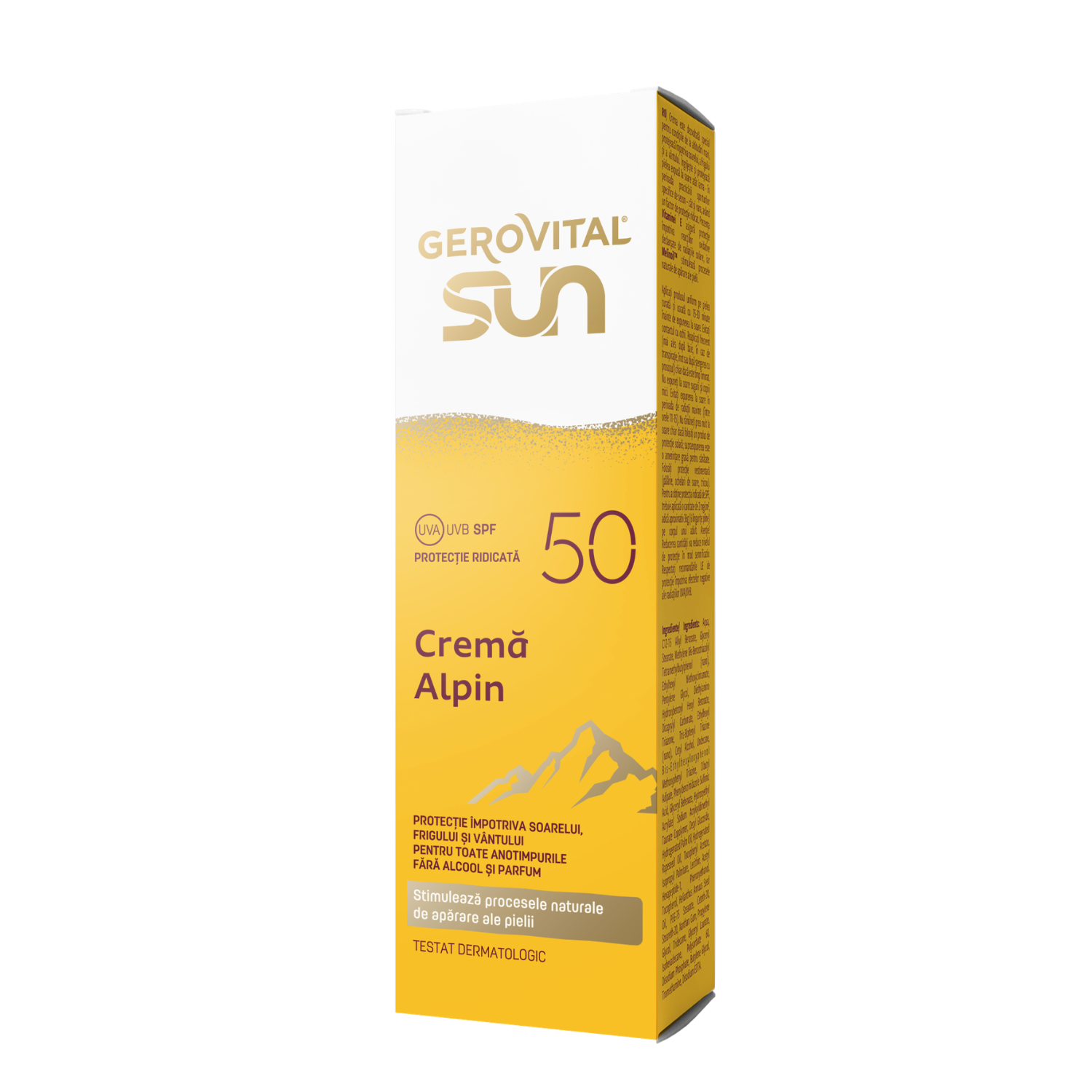 Crema cu protectie solara Alpin Sun, SPF 50, 50 ml, Gerovital