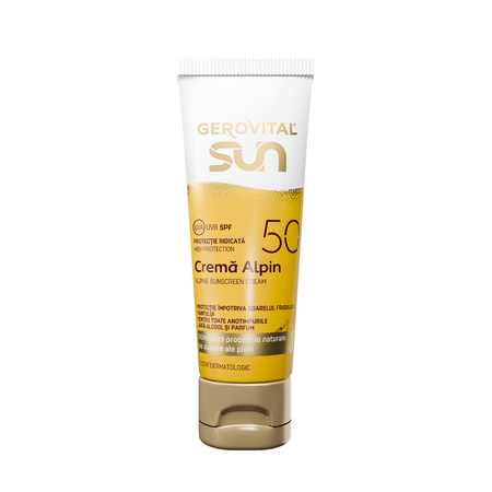 Crema cu protectie solara Alpin Sun, SPF 50, 50 ml, Gerovital 787275