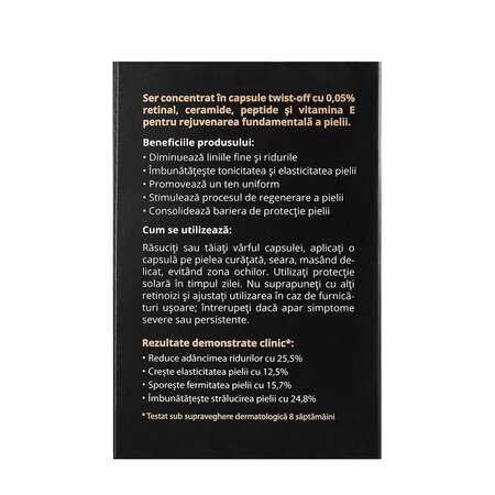 Capsule cu retinal, peptide si ceramide, 45 bucati, Viorica 787433