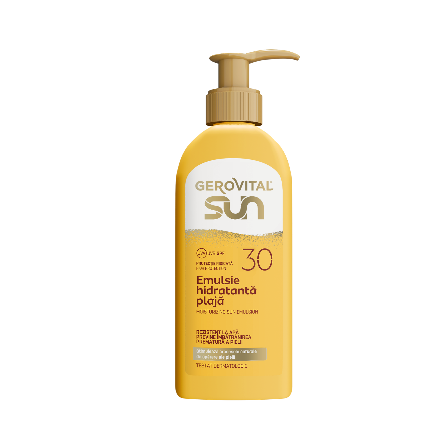 Emulsie hidratanta pentru plaja Sun, SPF 30, 200 ml, Gerovital