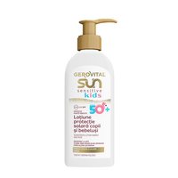 Lotiune cu protectie solara pentru copii si bebelusi Sun Sensitive Kids, SPF 50+, 200 ml, Gerovital