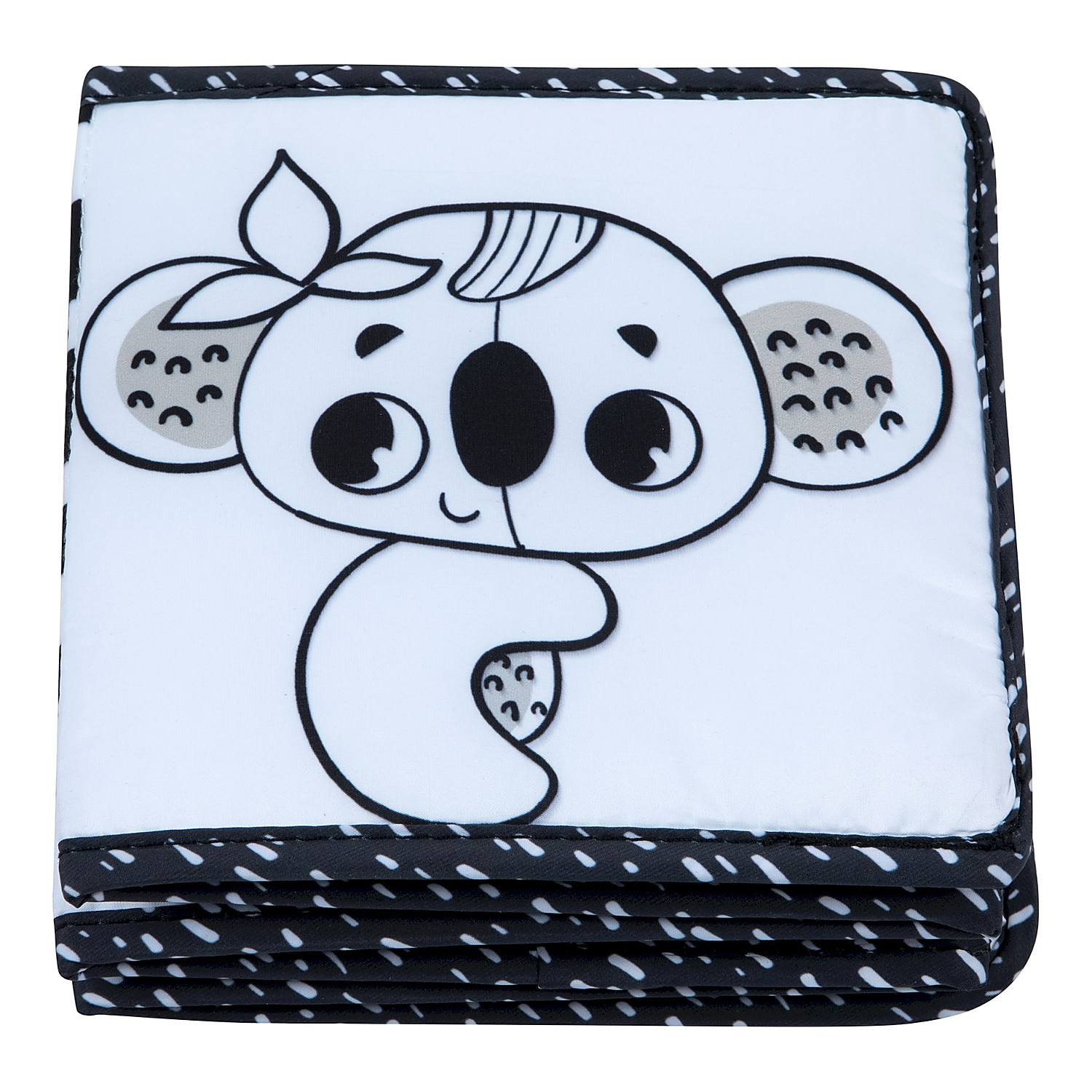 Jucarie tip Carte cu doua fete, Black & White Decor, 0 - 12 luni, Tiny Love
