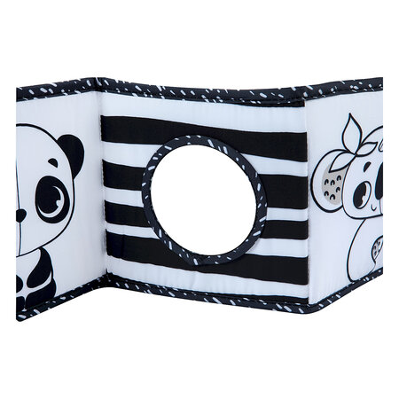 Jucarie tip Carte cu doua fete, Black & White Decor, 0 - 12 luni, Tiny Love 787564