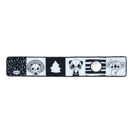 Jucarie tip Carte cu doua fete, Black & White Decor, 0 - 12 luni, Tiny Love 787562