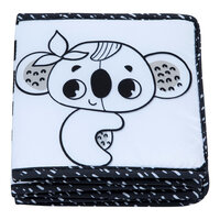 Jucarie tip Carte cu doua fete, Black & White Decor, 0 - 12 luni, Tiny Love